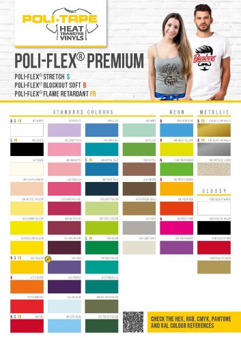 POLI-FLEX-PREMIUM-1 | Poli Flex Premium Flexfolie | Hervorragende Klebeeigenschaft